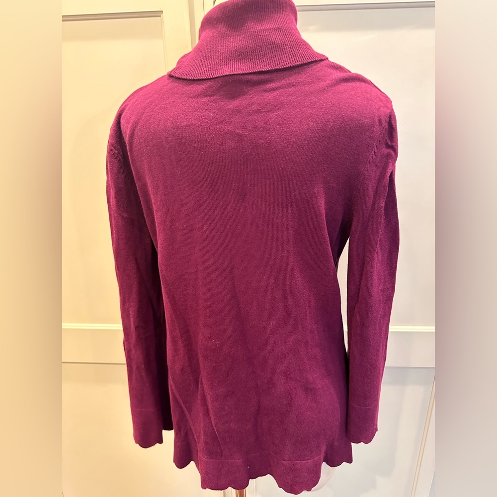 Isaac Mizrahi live purple sweater